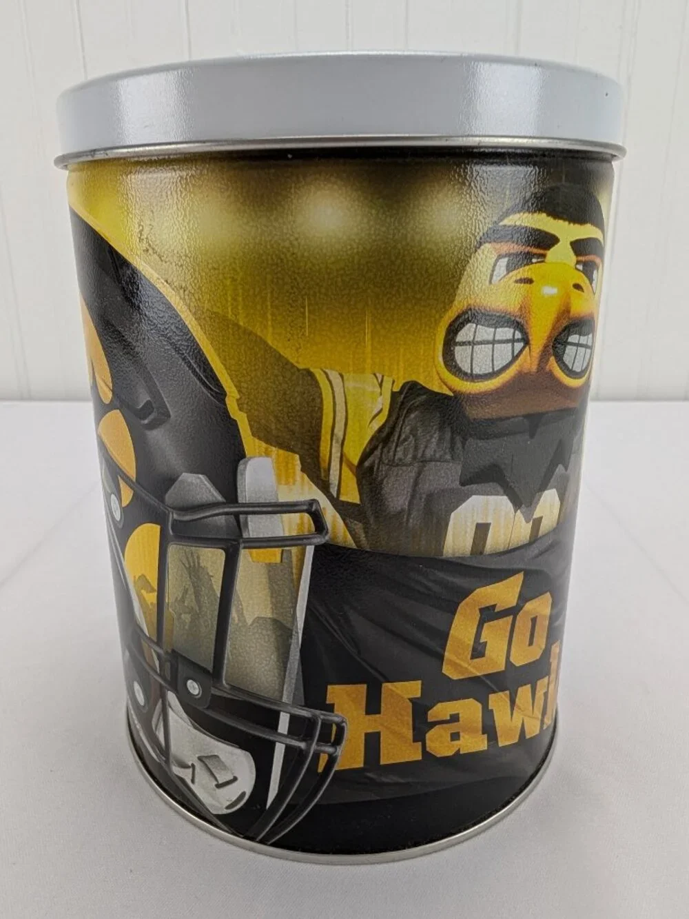 Iowa Hawkeyes Metal Tin Storage Container Go Hawks Lets Get Loud Fan Shop